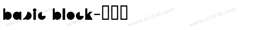 basic block字体转换